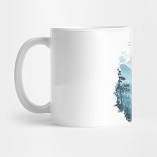 Mystic Warrior's Quest - Fantasy Silhouette Art Mug